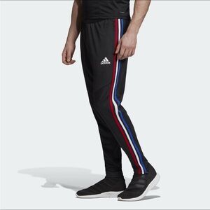 Adidas Tiro 19 Pants Tapered Fit Red White Blue Stripe Size XL